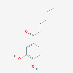 molecular formula C12H16O3 B13141392 1-(3,4-Dihydroxyphenyl)hexan-1-one CAS No. 4009-78-3