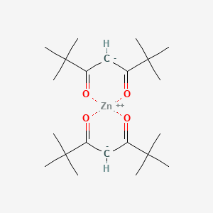 molecular formula C22H38O4Zn B13141416 zinc;2,2,6,6-tetramethylheptane-3,5-dione 