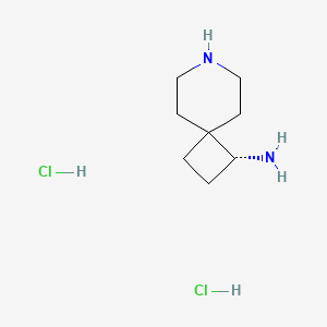 molecular formula C8H18Cl2N2 B13141424 (R)-7-Azaspiro[3.5]nonan-1-amine 2hcl 