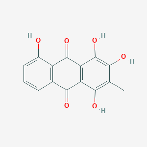 molecular formula C15H10O6 B13141437 1,3,4,5-Tetrahydroxy-2-methylanthracene-9,10-dione CAS No. 89701-80-4