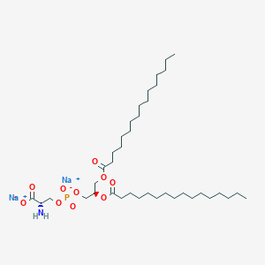 molecular formula C38H72NNa2O10P B13141445 4,6,10-Trioxa-5-phosphahexacosanoicacid,2-amino-5-hydroxy-11-oxo-8-[(1-oxohexadecyl)oxy]-,5-oxide,sodiumsalt,(2S,8R)- 