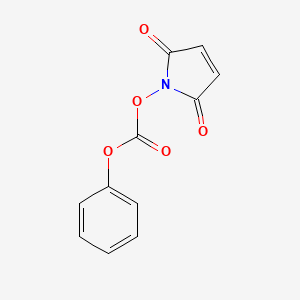 molecular formula C11H7NO5 B1314145 1-[(Phenoxycarbonyl)oxy]-1H-pyrrole-2,5-dione 