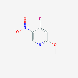 molecular formula C6H5FN2O3 B13141474 4-Fluoro-2-methoxy-5-nitropyridine 