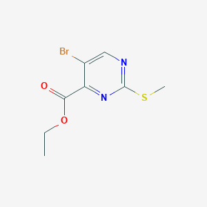 molecular formula C8H9BrN2O2S B1314150 Ethyl 5-bromo-2-(methylthio)pyrimidine-4-carboxylate CAS No. 74840-38-3