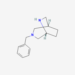 molecular formula C14H20N2 B13141544 (1R,5R)-3-Benzyl-3,6-diazabicyclo[3.2.2]nonane 