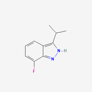 molecular formula C10H11FN2 B13141547 7-Fluoro-3-isopropyl-1H-indazole 