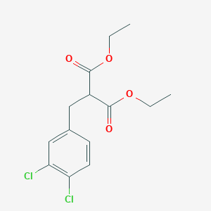 molecular formula C14H16Cl2O4 B1314155 1,3-Diethyl 2-[(3,4-dichlorophenyl)-methyl]propanedioate 