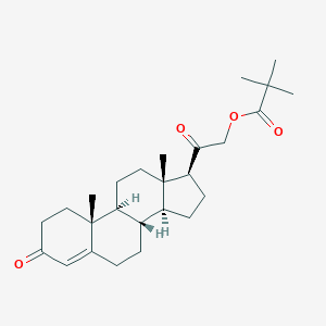 molecular formula C26H38O4 B131416 Desoxycorticosterone pivalate CAS No. 808-48-0