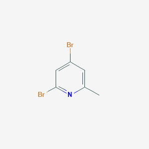 molecular formula C6H5Br2N B1314160 2,4-二溴-6-甲基吡啶 CAS No. 79055-52-0
