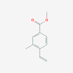 molecular formula C11H12O2 B13141606 Methyl 4-ethenyl-3-methylbenzoate 