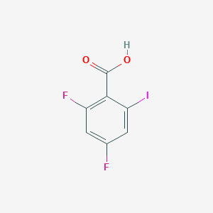 molecular formula C7H3F2IO2 B13141609 2,4-Difluoro-6-iodobenzoic acid 