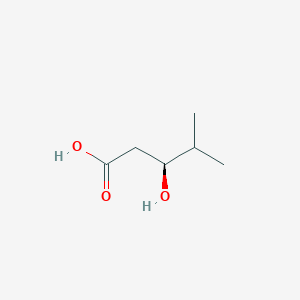 molecular formula C6H12O3 B1314161 (3S)-3-Hydroxy-4-methylpentanoic acid CAS No. 63674-22-6