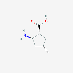 molecular formula C7H13NO2 B13141646 (1R,2S,4S)-2-Amino-4-methylcyclopentanecarboxylic acid 