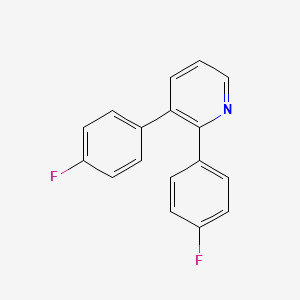 molecular formula C17H11F2N B13141656 2,3-Bis(4-fluorophenyl)pyridine 