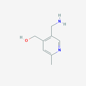 molecular formula C8H12N2O B13141661 (5-(Aminomethyl)-2-methylpyridin-4-yl)methanol 