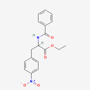 molecular formula C18H18N2O5 B13141683 N-Benzoyl-4-nitroaniline ethyl ester 