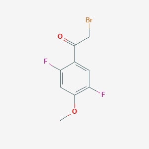 molecular formula C9H7BrF2O2 B13141687 2-Bromo-1-(2,5-difluoro-4-methoxyphenyl)ethanone 