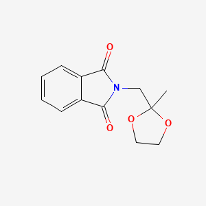 molecular formula C13H13NO4 B1314169 2-[(2-Methyl-1,3-dioxolan-2-yl)methyl]-1H-isoindole-1,3(2H)-dione CAS No. 1775-18-4