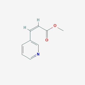molecular formula C9H9NO2 B13141749 Methyl(Z)-3-(pyridin-3-yl)acrylate 