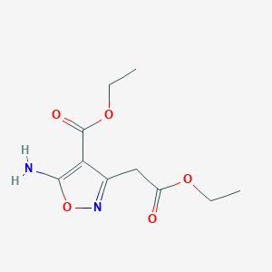 Ethyl 5-amino-3-(2-ethoxy-2-oxoethyl)isoxazole-4-carboxylate