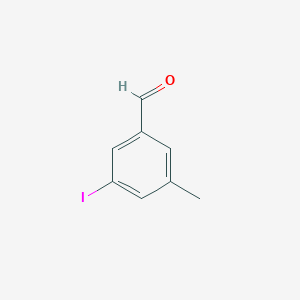 molecular formula C8H7IO B13141771 3-Iodo-5-methylbenzaldehyde 