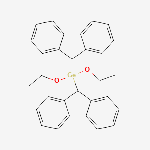 molecular formula C30H28GeO2 B13141795 Diethoxydi(9H-fluoren-9-yl)germane CAS No. 921595-48-4