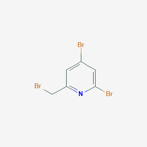 molecular formula C6H4Br3N B13141888 2,4-Dibromo-6-(bromomethyl)pyridine 