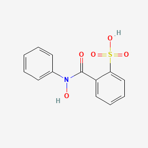 molecular formula C13H11NO5S B13141924 2-[Hydroxy(phenyl)carbamoyl]benzene-1-sulfonic acid CAS No. 38238-21-0