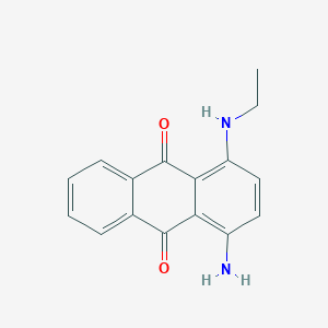 molecular formula C16H14N2O2 B13141929 1-Amino-4-(ethylamino)anthracene-9,10-dione CAS No. 59097-84-6