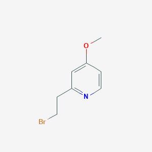 molecular formula C8H10BrNO B13141944 2-(2-Bromoethyl)-4-methoxypyridine 