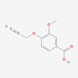 molecular formula C11H10O4 B1314195 3-Methoxy-4-(prop-2-ynyloxy)benzoic acid CAS No. 85680-64-4