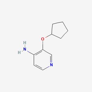 molecular formula C10H14N2O B13141957 3-(Cyclopentyloxy)pyridin-4-amine 