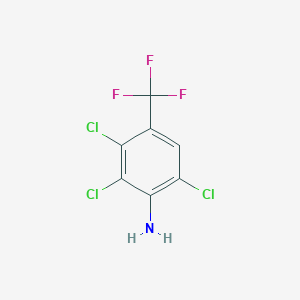 molecular formula C7H3Cl3F3N B1314201 2,3,6-Trichloro-4-(trifluoromethyl)aniline CAS No. 86399-04-4