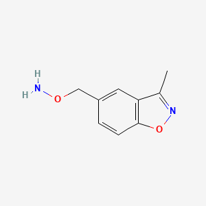 molecular formula C9H10N2O2 B13142023 O-((3-Methylbenzo[d]isoxazol-5-yl)methyl)hydroxylamine 