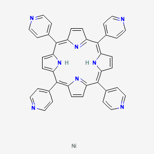 molecular formula C40H26N8Ni B13142058 5,10,15,20-Tetra(4-pyridyl)-21H,23H-porphyrin nickel 