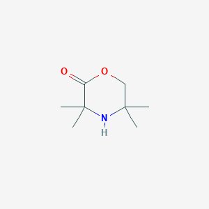 molecular formula C8H15NO2 B1314206 3,3,5,5-Tetramethylmorpholin-2-one CAS No. 90032-83-0