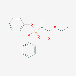 molecular formula C17H19O5P B13142078 Ethyl diphenyl 2-phosphonopropionate 