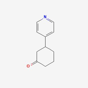 molecular formula C11H13NO B1314211 3-(4-Pyridinyl)cyclohexanone CAS No. 115444-30-9