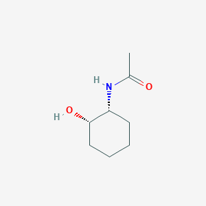 molecular formula C8H15NO2 B13142172 N-[(1R,2S)-2-Hydroxycyclohexyl]acetamide 