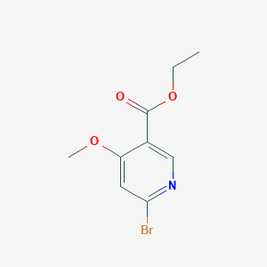 molecular formula C9H10BrNO3 B13142194 Ethyl 6-bromo-4-methoxynicotinate 