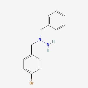 molecular formula C14H15BrN2 B1314222 1-Benzyl-1-(4-bromobenzyl)hydrazine CAS No. 111515-65-2