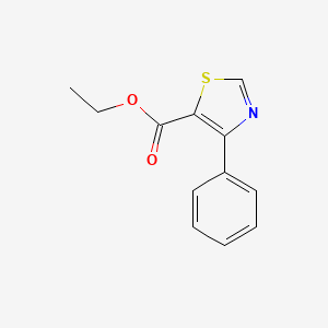 molecular formula C12H11NO2S B1314228 4-苯并噻唑-5-甲酸乙酯 CAS No. 99822-80-7
