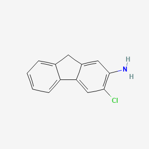 molecular formula C13H10ClN B13142305 3-Chloro-9h-fluoren-2-amine CAS No. 7151-57-7