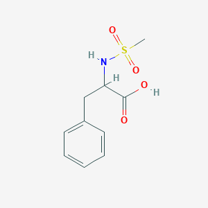 molecular formula C10H13NO4S B1314232 N-(methylsulfonyl)-DL-phenylalanine CAS No. 29268-15-3
