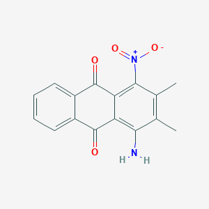 molecular formula C16H12N2O4 B13142336 1-Amino-2,3-dimethyl-4-nitroanthracene-9,10-dione CAS No. 54292-07-8