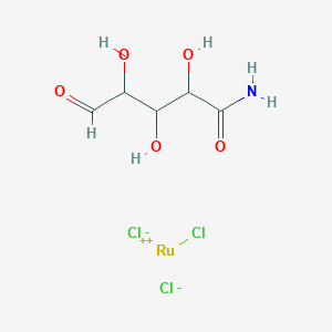 molecular formula C5H9Cl3NO5Ru B13142355 Pentaamminechlororuthenium(iii)chloride 
