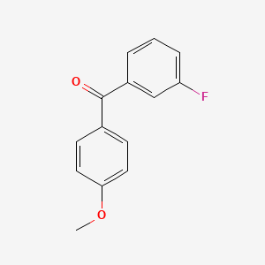 molecular formula C14H11FO2 B1314240 (3-氟苯基)(4-甲氧基苯基)甲酮 CAS No. 96719-99-2