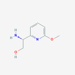 molecular formula C8H12N2O2 B13142409 (R)-2-Amino-2-(6-methoxypyridin-2-yl)ethanol 