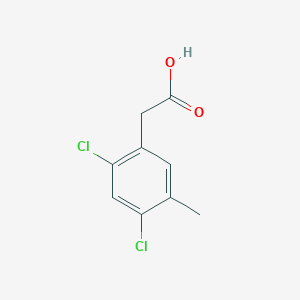molecular formula C9H8Cl2O2 B13142436 2-(2,4-Dichloro-5-methylphenyl)acetic acid 