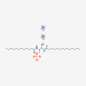 molecular formula C30H66N3O6P B13142479 Dodecanamide,N-[(1S,2R,3E)-2-hydroxy-1-[(phosphonooxy)methyl]-3-heptadecen-1-yl]-,ammoniumsalt 
